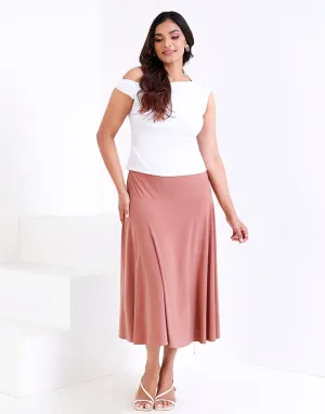 4 Way Stretch Flared Skirt