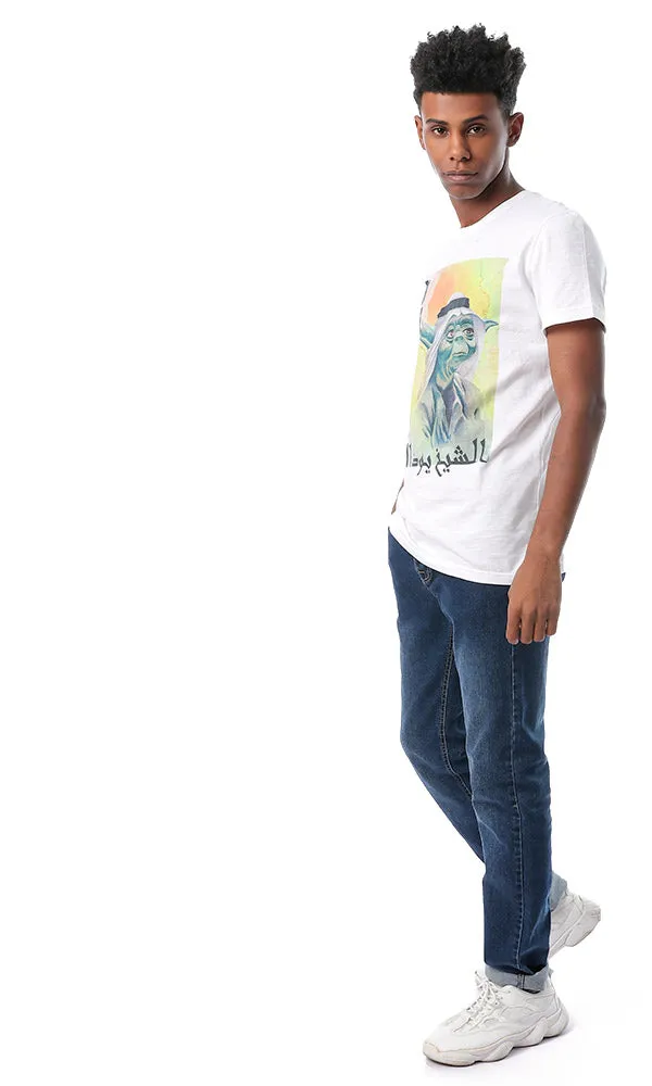 54084 Star Wars Round Neck White T-shirt