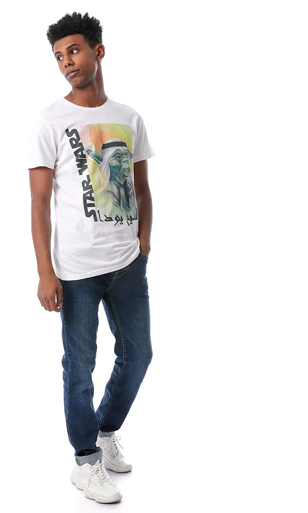 54084 Star Wars Round Neck White T-shirt