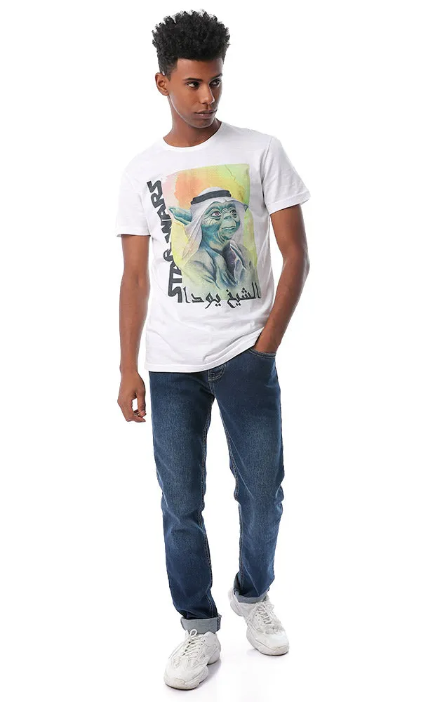 54084 Star Wars Round Neck White T-shirt