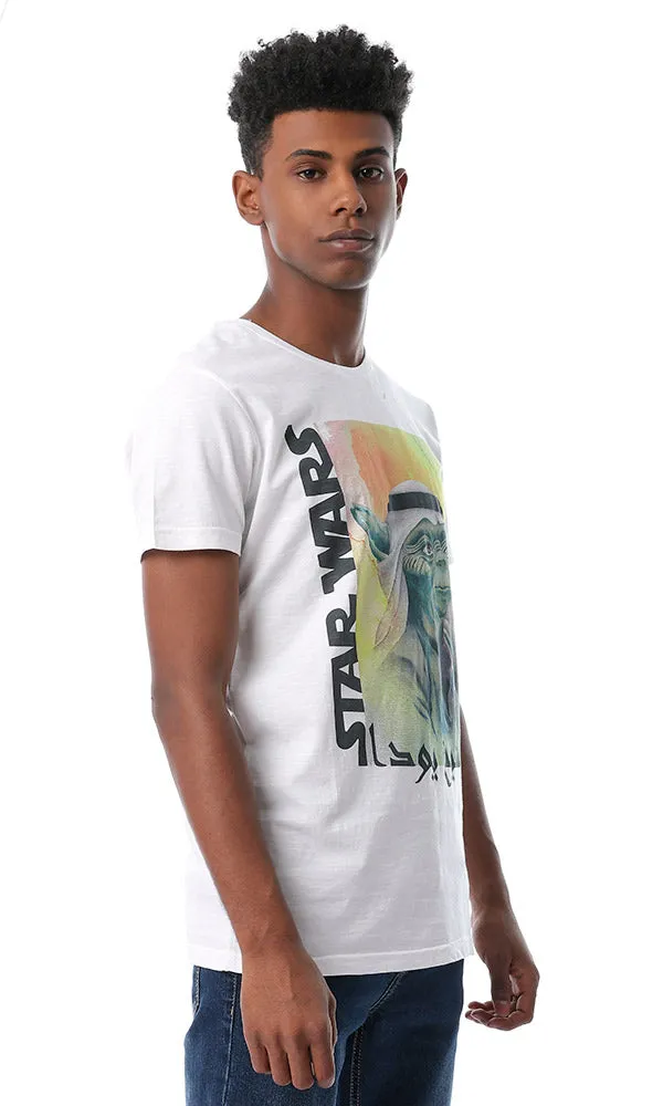 54084 Star Wars Round Neck White T-shirt