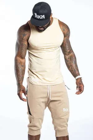 ACTIVE JOGGER SHORTS - TAN