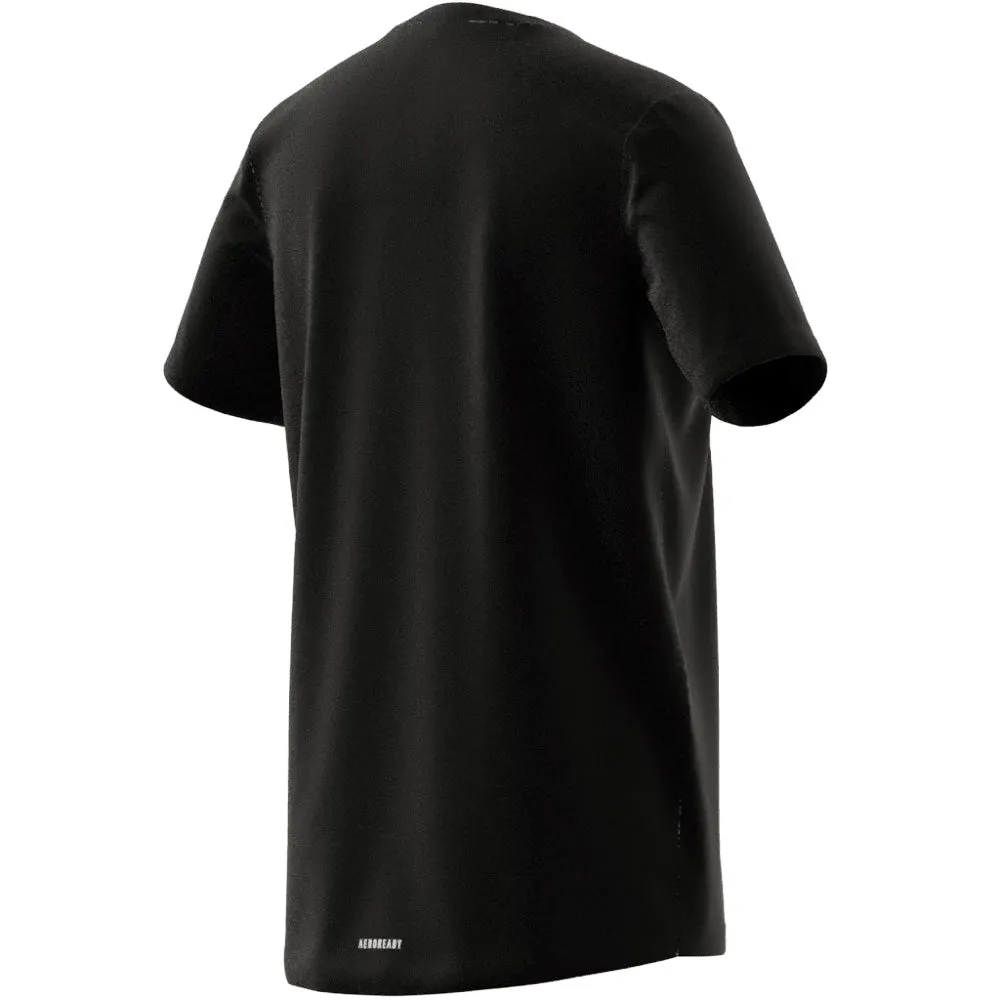 ADIDAS BOS BASICS KIDS BLACK/WHITE T SHIRT