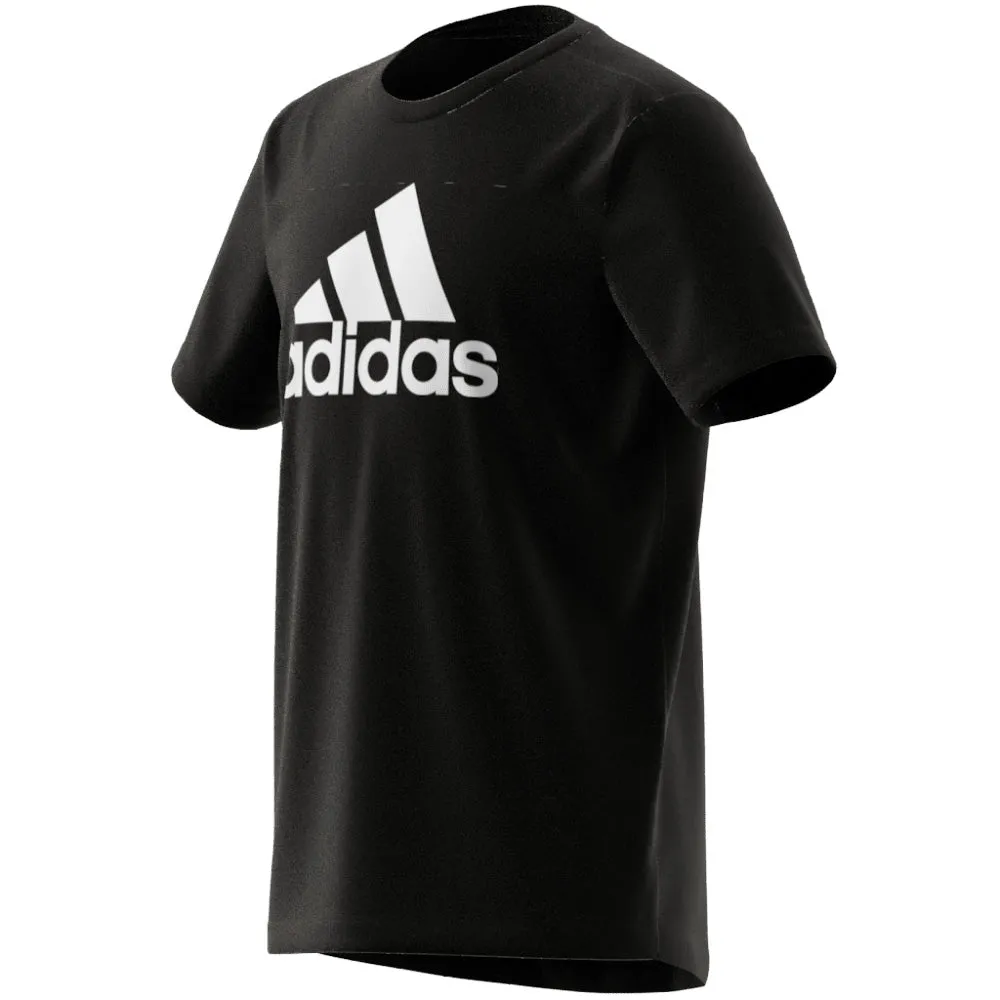 ADIDAS BOS BASICS KIDS BLACK/WHITE T SHIRT