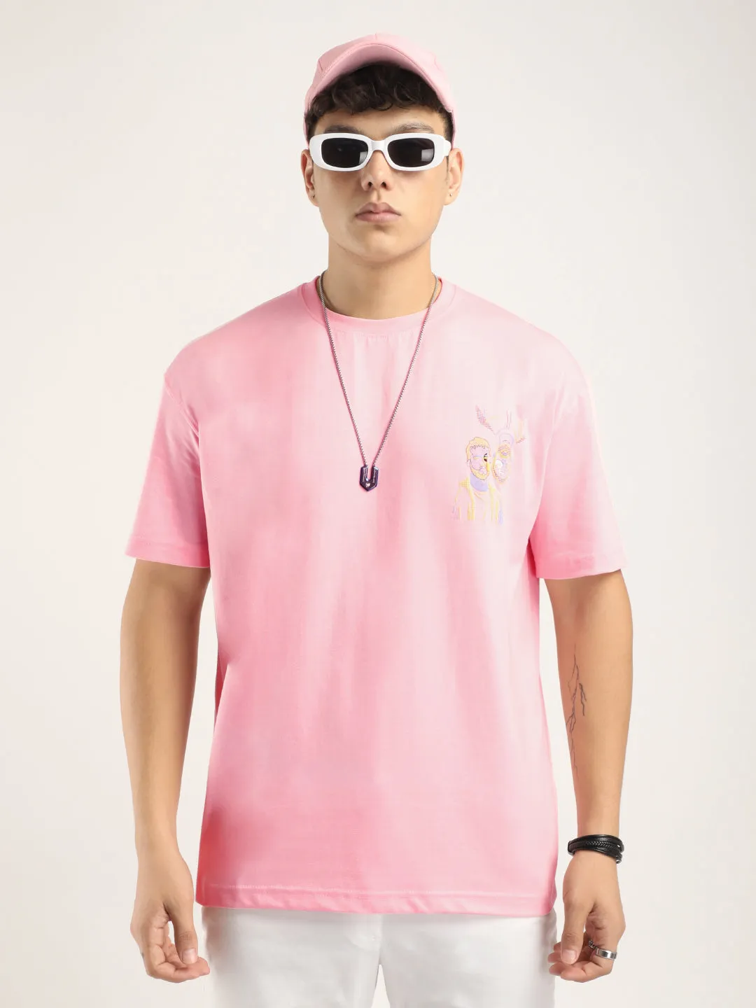 Aura Pink Oversized T-Shirt