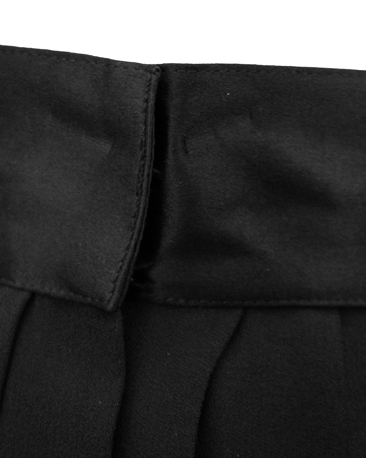 Black Silk Chiffon Skirt