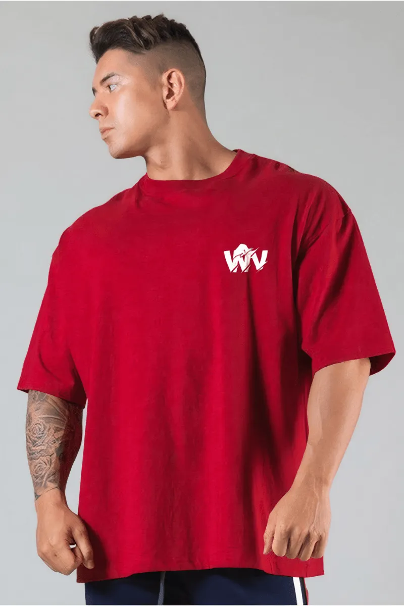 Born To Wild Oversized T-shirt (RED)