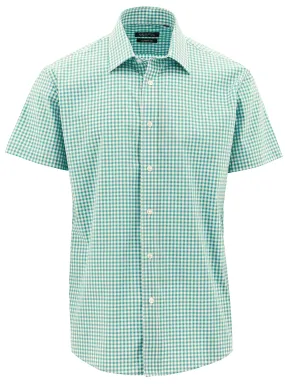 Brooke Green Checked Short Sleeve Shirt