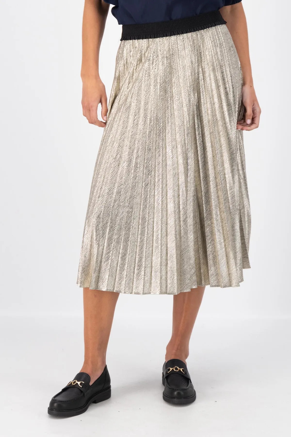 Champagne Pleat Skirt Gold | Pre-Order