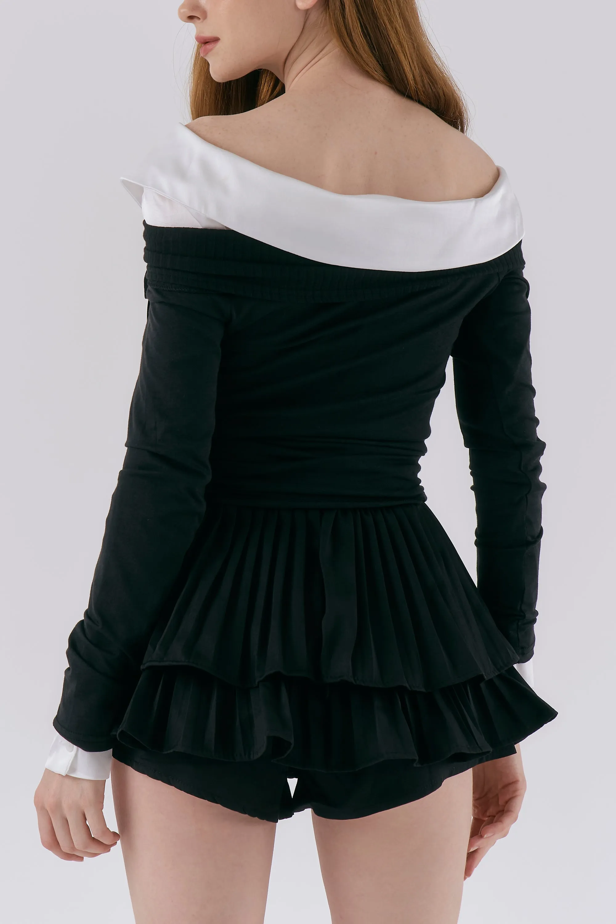 Clara Pleated Ruffle Skort