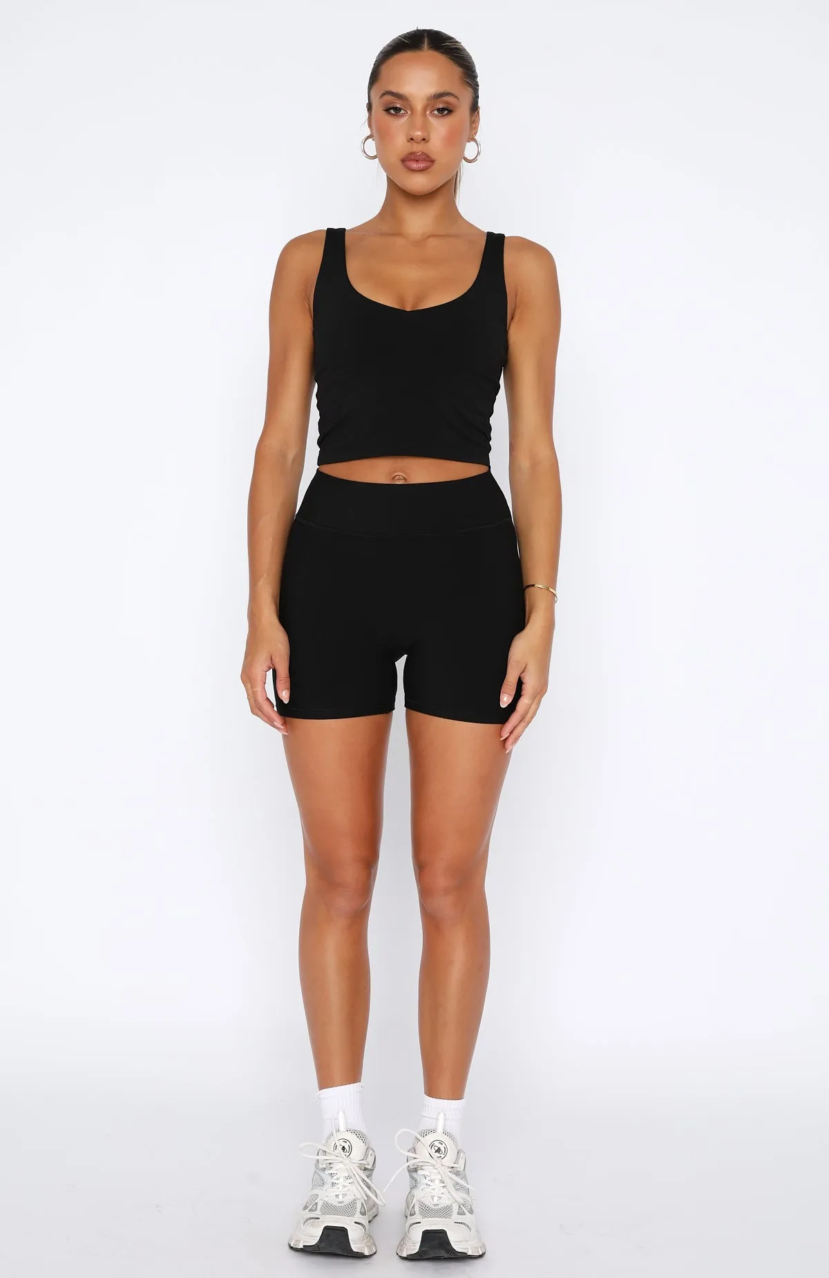 Endurance Scrunch High Waisted Shorts Black