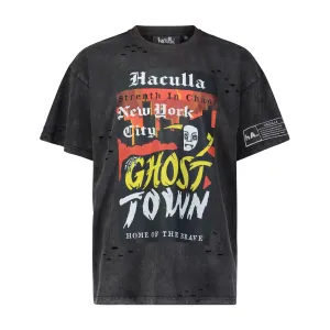 GHOST TOWN VINTAGE TEE BLACK