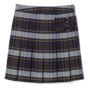 Girl French Toast Skort | Blue Gold Plaid