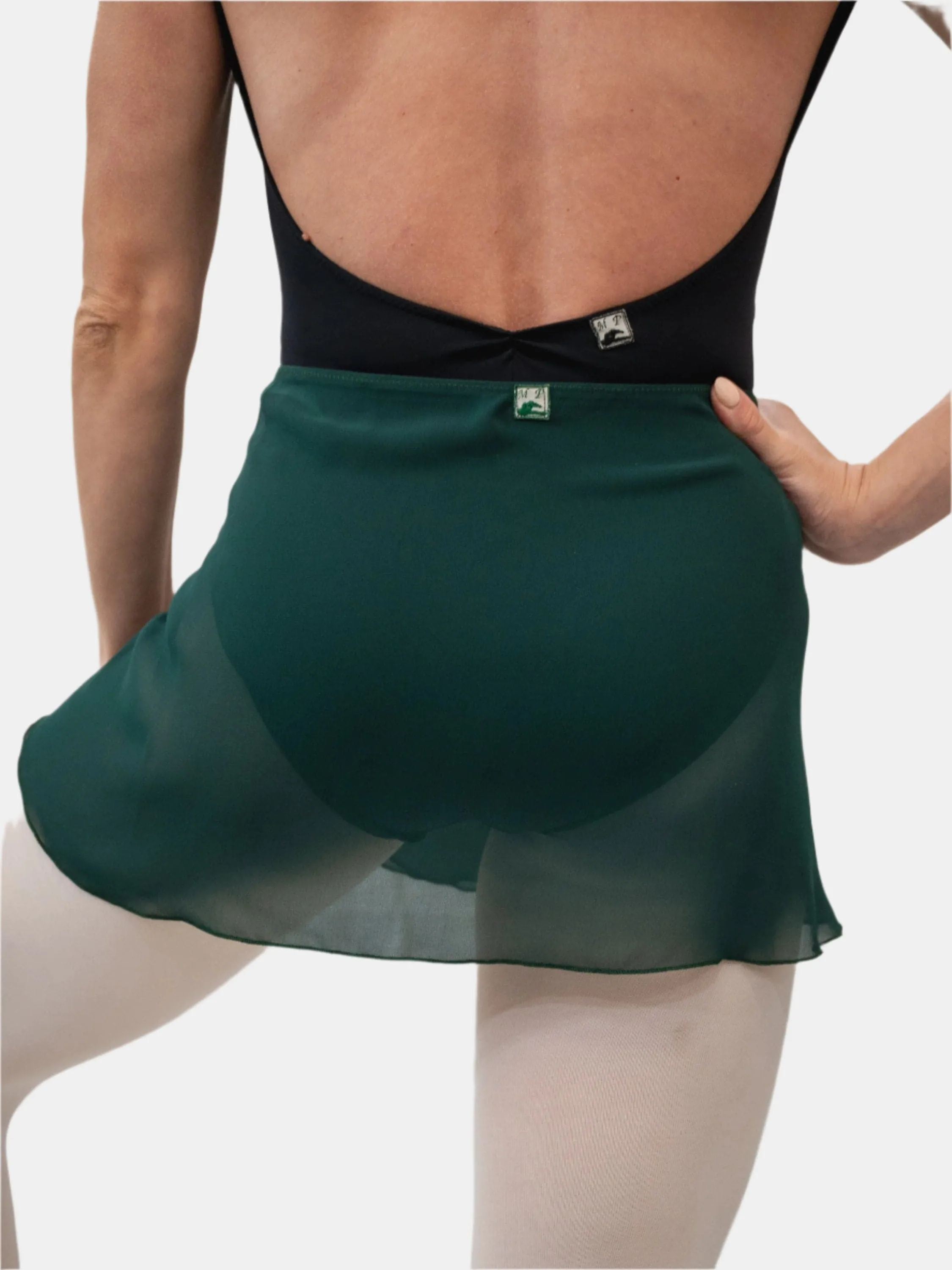 Green Wrap Short Dance Skirt MP301