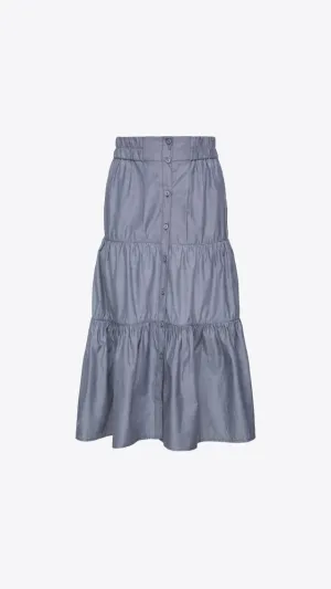 Havana Skirt - Washed Chambray