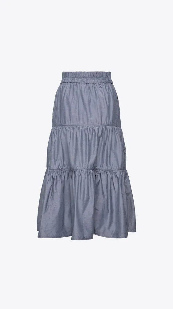 Havana Skirt - Washed Chambray