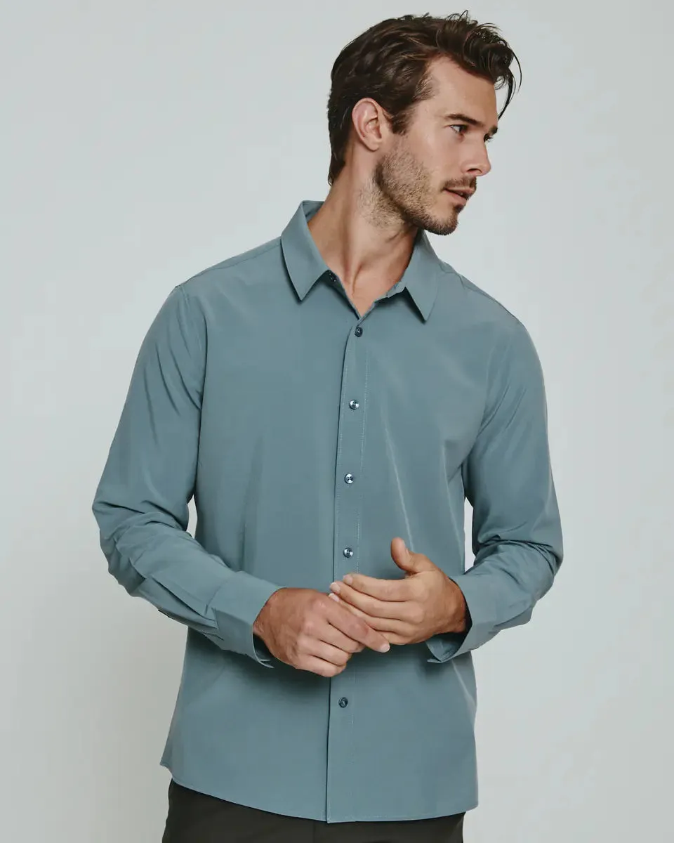 Liberty Long Sleeve Shirt | Seafoam