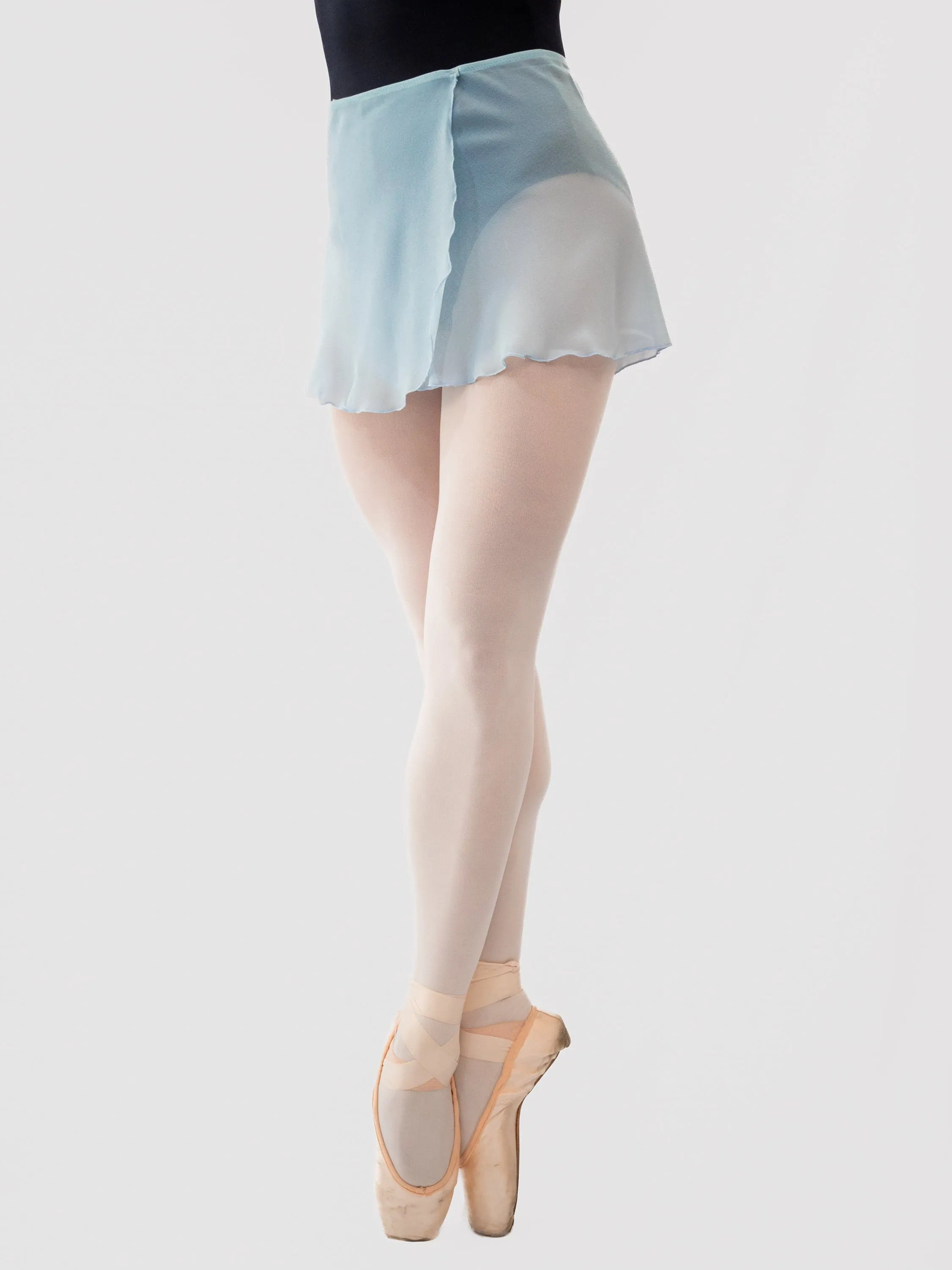 Light Blue Wrap Short Dance Skirt MP301