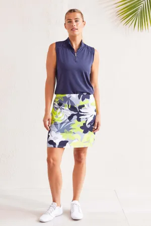 Lime Print Skort