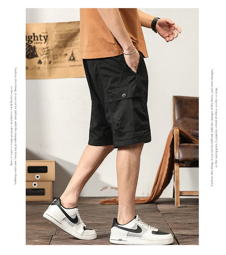 Men's Summer Fashion Cotton Sport Casual Straight Cargo Shorts | G3681