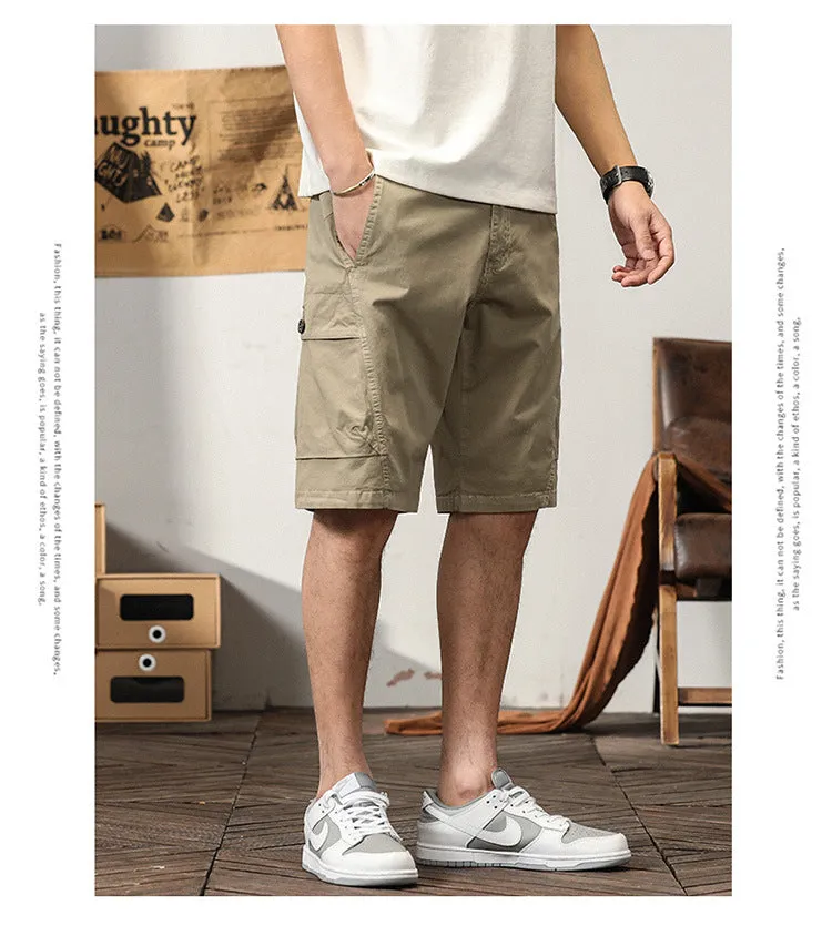 Men's Summer Fashion Cotton Sport Casual Straight Cargo Shorts | G3681