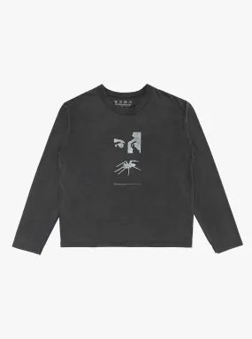 Meredith Long Sleeve T-shirt Washed Graphite