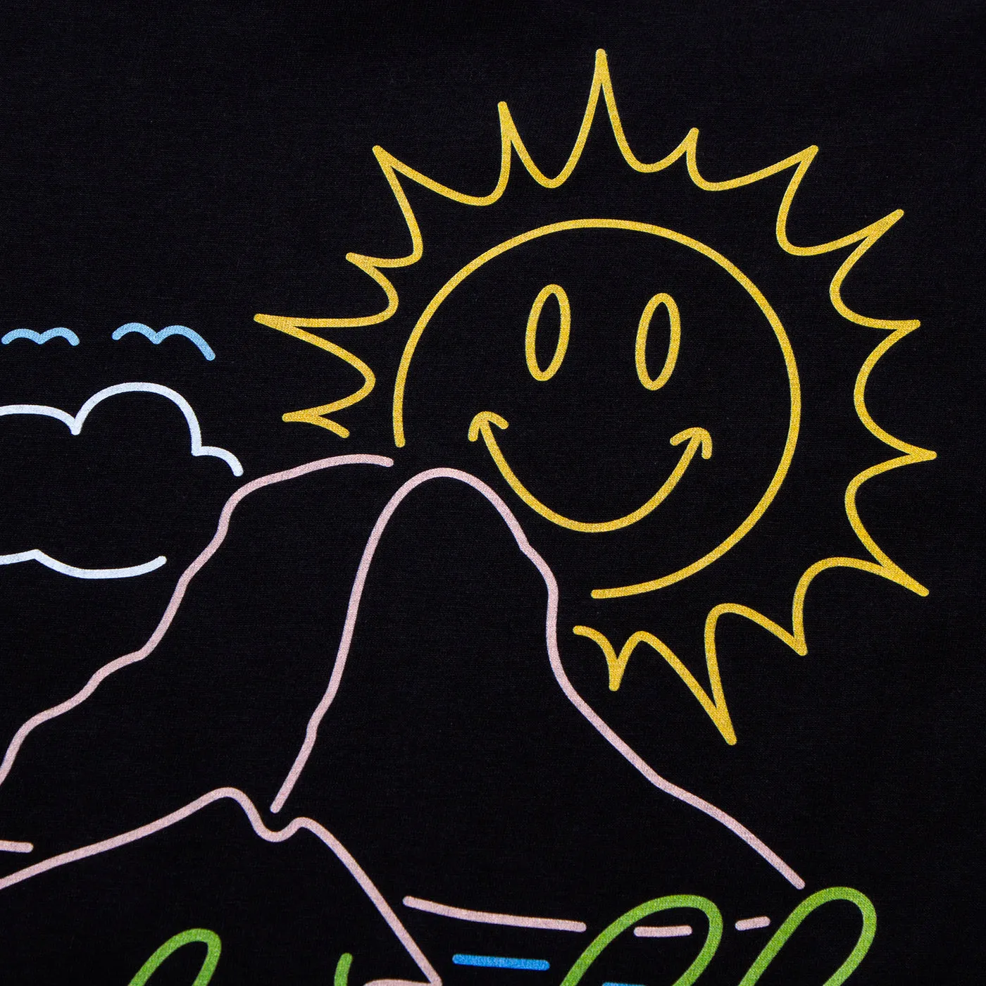 Neon Es Vedrà Good Life Back Print - Tshirt - Black