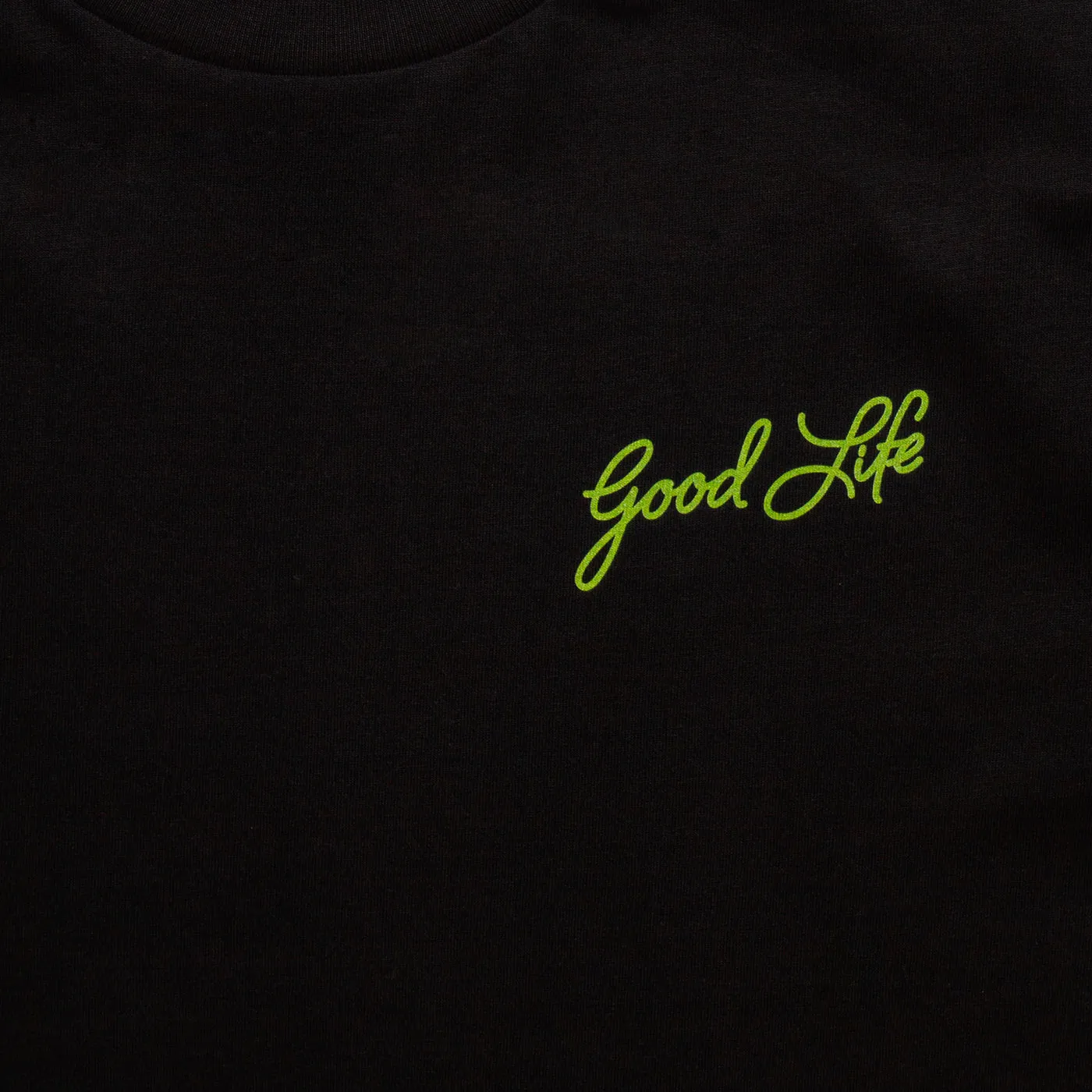 Neon Es Vedrà Good Life Back Print - Tshirt - Black