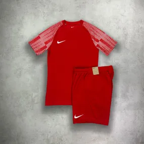 Nike Academy Dr-Fit T-shirt/Shorts Set Red