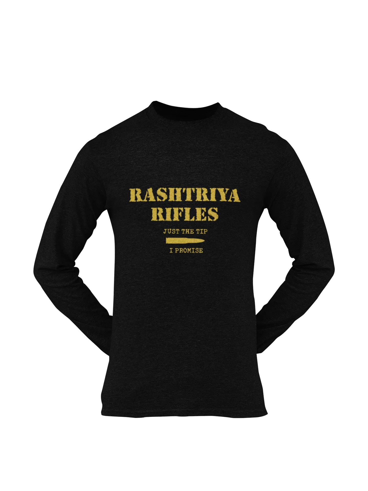 Rashtriya Rifles T-shirt - RR Just the Tip, I Promise ( Men)