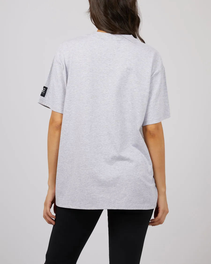 Run Club Oversized Tee | Grey Marle