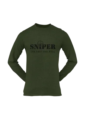 Sniper T-shirt - Sniper, One Shot, One Kill (Men)