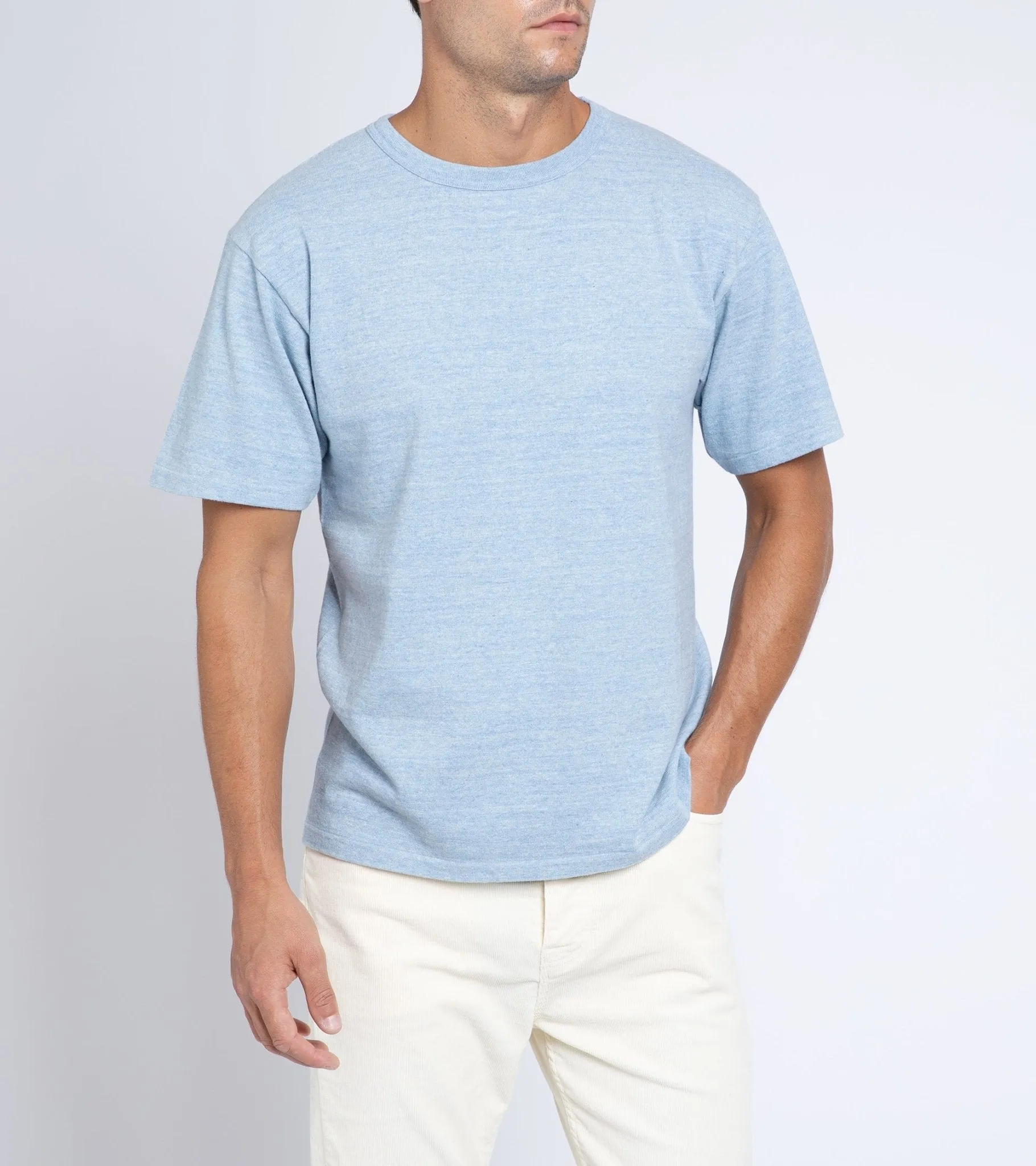 Sunray Sportswear Olawalu Short Sleeve Cotton T-Shirt: Blue Marl