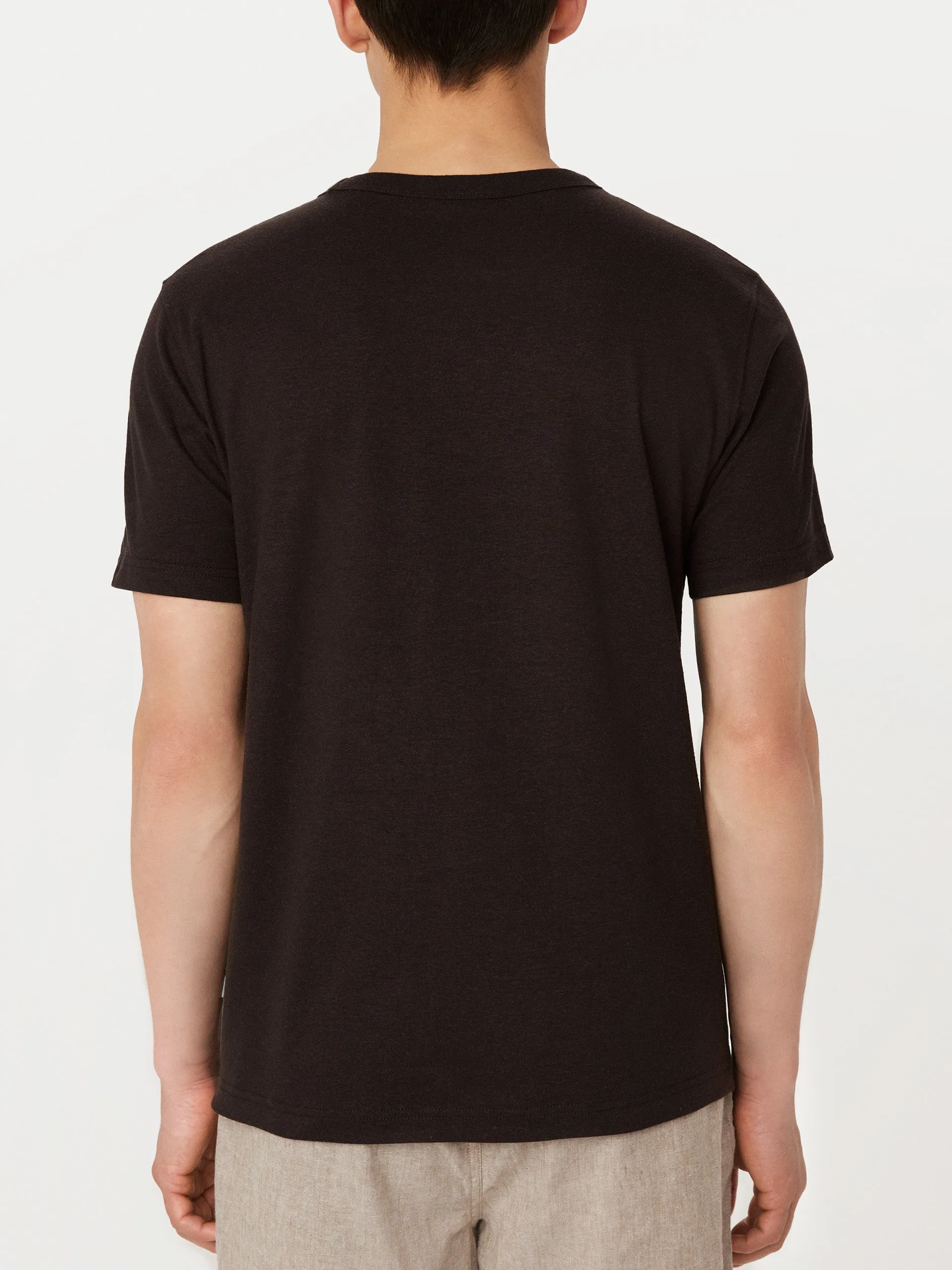 The Slim Hemp T-Shirt in Dark Chocolate