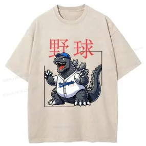 Tokyo-Tiger Baseball Is My Favorite Sport Washed T-Shirt