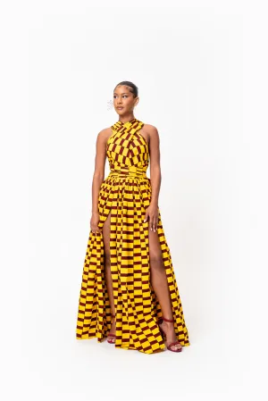 TOYO African print Maxi Infinity dress